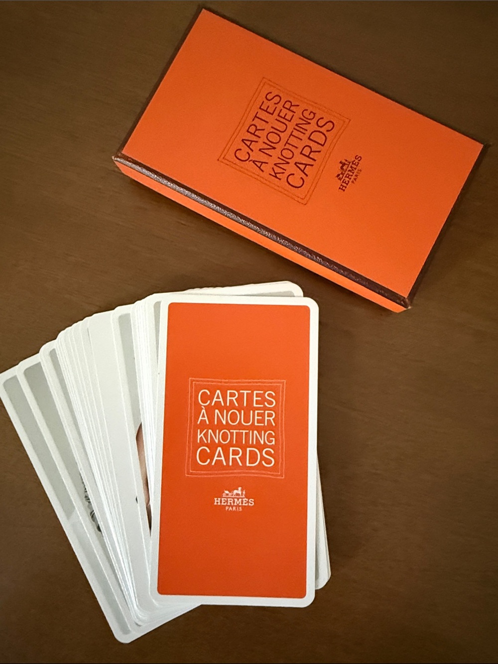 Hermes Limited Edition Knotting Cards – Full Deck with original Hermes Box